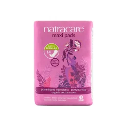 Compresas de algodón, ecológicas, sin alas, maxi regular - Natracare