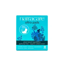 Compresas de algodón, ecológicas, con alas, ultra súper - Natracare