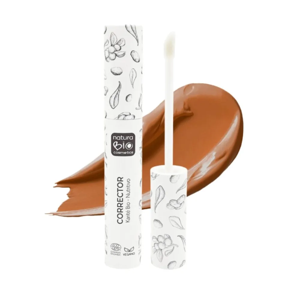 Corrector líquido ecológico, tono "Beige Oyambre" - NaturaBio Cosmetics