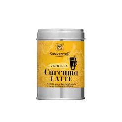 Cúrcuma latte vainilla, lata - Sonnentor