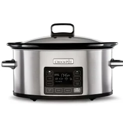 Crock Pot 5,6 l TimeSelect, con temporizador y tapa abatible