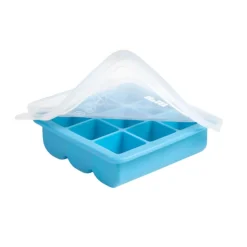 Cubitera de silicona con tapa, 9 cubitos - Ibili