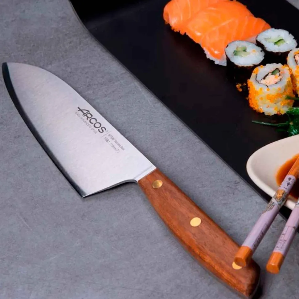 Cuchillo Deba de acero inoxidable al nitrógeno, serie Nórdika, 17 cm - Arcos