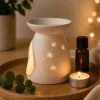 Difusor a vela de porcelana, nieve - Kerzenfarm