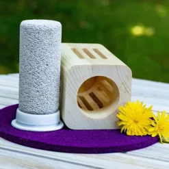 Difusor de madera de pino suizo con piedra pómez, cuadrado - Nature's Design