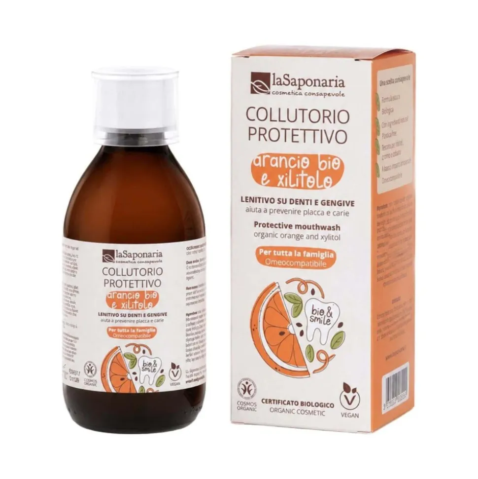 Enjuague bucal con naranja y xilitol, ecológico - La Saponaria