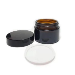 Envase de cristal ámbar para cremas cosméticas, 50 ml - Essenciales