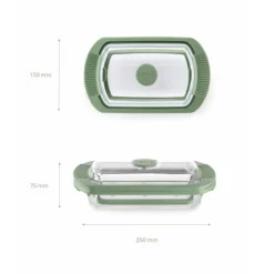 Estuche de vapor de cristal, 2 personas - Lekue
