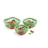 Fiambrera de cristal hermética, cuadrada, con tapa con válvula, 1100 ml - Lekue