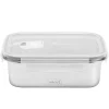 Fiambrera hermética de acero inoxidable rectangular con tapa, 1200 ml - Lurch