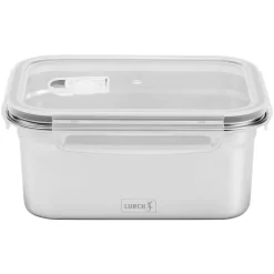 Fiambrera hermética de acero inoxidable rectangular con tapa, 1500 ml - Lurch
