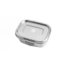 Fiambrera hermética de acero inoxidable rectangular con separador, 550 ml - Brotzeit