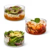 Fiambrera hermética de cristal con base protectora de fibra de madera 750 ml - Black & Blum