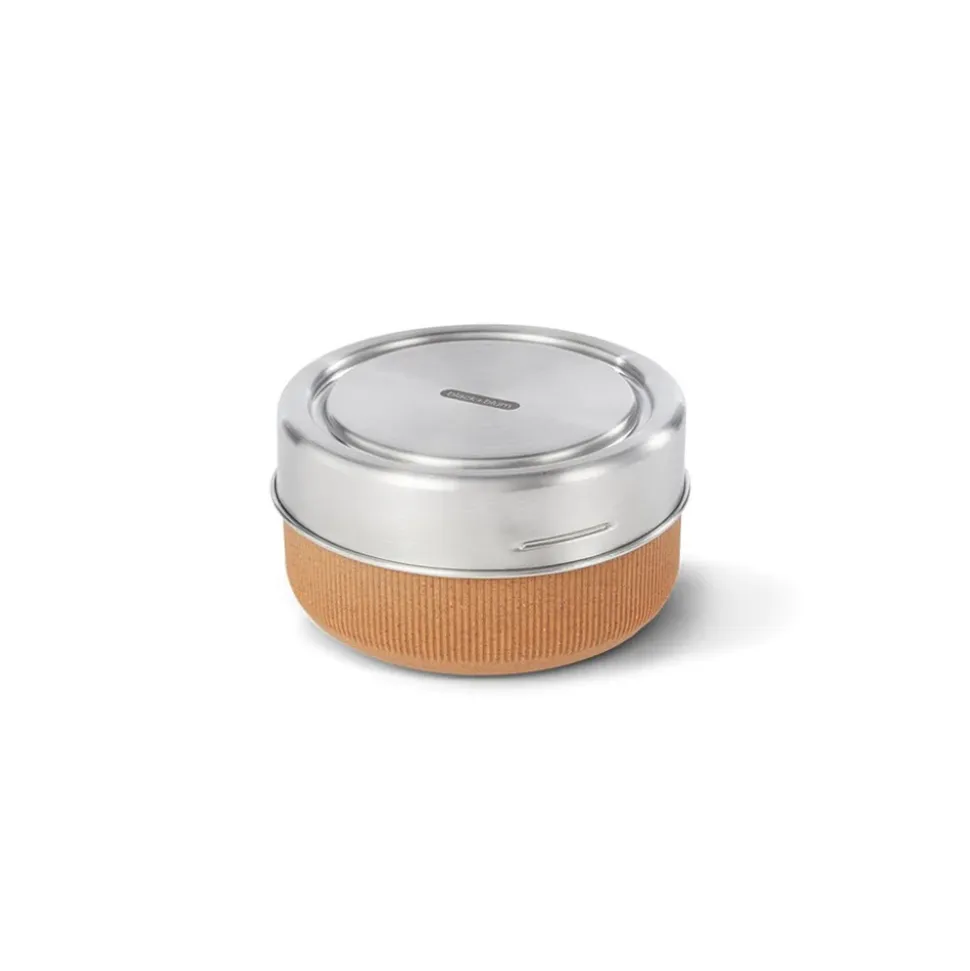 Fiambrera hermética de cristal con base protectora de fibra de madera 750 ml - Black & Blum