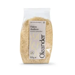 Fideos de arroz y quinoa Real, ecológicos, 500 g - Oleander