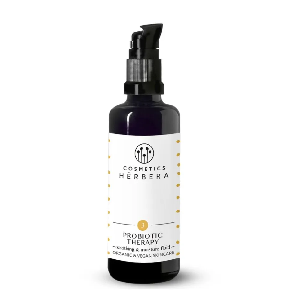 Fluido facial Probiotic Therapy, piel sensible - Herbera Biocosmética