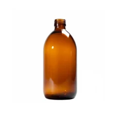 Frasco de cristal ámbar para aceites esenciales - 500 ml