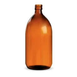 Frasco de cristal ámbar para aceites esenciales - 1 litro