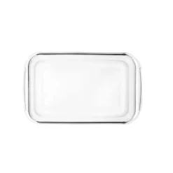 Fuente de borosilicato rectangular Kristall con tapa para horno, 30,5 cm - Ibili