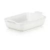 Fuente de cerámica gres esmaltada para horno, color merengue, 2,4 litros - Le Creuset