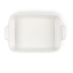 Fuente de cerámica gres esmaltada para horno, color merengue, 2,4 litros - Le Creuset