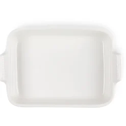 Fuente de cerámica gres esmaltada para horno, color merengue, 4 litros - Le Creuset
