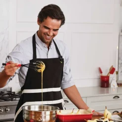 Fuente de cerámica gres esmaltada para horno, color cereza, 2,4 litros - Le Creuset