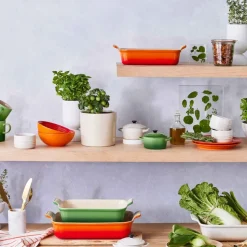 Fuente de cerámica gres esmaltada para horno, color volcánico, 4 litros - Le Creuset