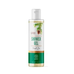 Gel de ducha ecológico, purificante, mezcla de aceites, bosque - Wooden Spoon