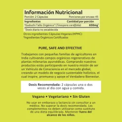 Giloy/Guduchi, ecológico, en cápsulas - Organic India