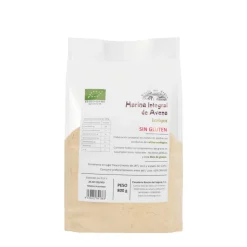 Harina de avena integral ecológica , 800 g- Rincón del Segura