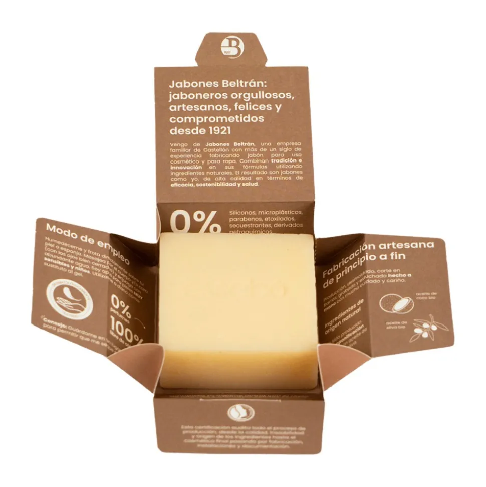 Jabón sin perfume de coco y aceite de oliva - Essabó