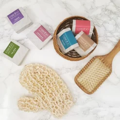 Jabón sólido exfoliante de cáscara de almendra y aloe vera, ecológico - Essabó