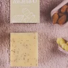 Jabón sólido exfoliante de oliva, cáscara de almendras y jengibre, ecológico - La Saponaria
