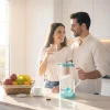 Jarra de vidrio filtradora de agua con filtro de coco, ClearDrops, 1,2 l - Alkanatur