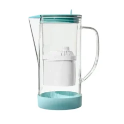 Jarra de vidrio filtradora de agua con filtro de coco, ClearDrops, 1,2 l - Alkanatur