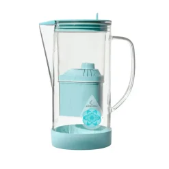 Jarra de vidrio filtradora de agua con baja emisión de magnesio y filtro de coco, ClearDrops, 1,2 l - Alkanatur
