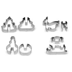 Juego de 8 cortadores para galletas navideñas 3D - Guardini