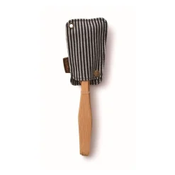 Juego de cuchara, tenedor y cuchillo de bambú con funda