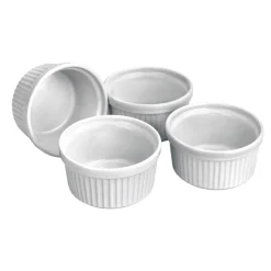 Juego de 4 ramequines de cerámica 170 ml - Ibili