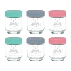 Juego de 6 tarros de vidrio para potitos Kilner - 190 ml