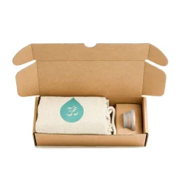 Kit "Flying" de tapón y funda para botellas Om Water