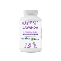 Lavanda + L-teanina+ GABA, 60 cápsulas - OFM