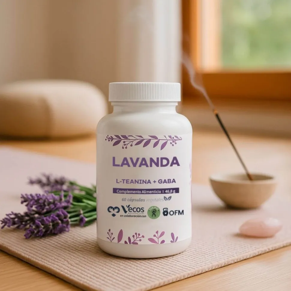 Lavanda + L-teanina+ GABA, 60 cápsulas - OFM