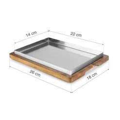 Llauna de arroz de acero inoxidable, 26 cm - Lacor
