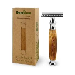 Maquinilla de afeitar clásica con mango de bambú - Bambaw