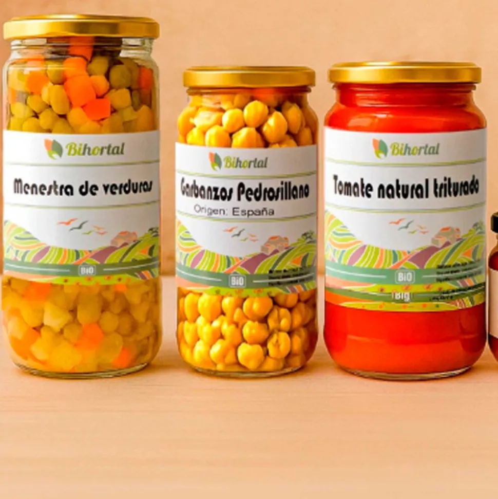 Menestra de verduras, cocida, ecológica, 680 g - Bihortal