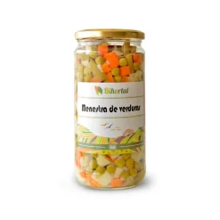 Menestra de verduras, cocida, ecológica, 680 g - Bihortal