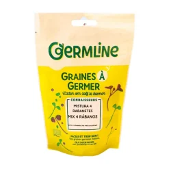 Mezcla de 4 variedades de semillas de rábano para germinar ecológicas - Germ'line