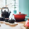 Mini cocotte de cerámica esmaltada, color negro, 10 cm - Le Creuset